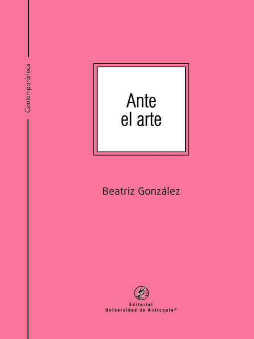 Imagen de portada de Ante el arte